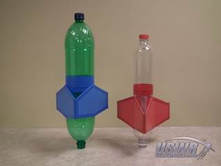 The adjustable box fin design can accomodate many different bottle diameters.