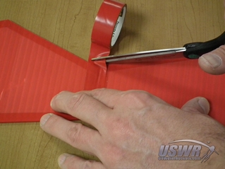 Tape the fin set along the fin tips.