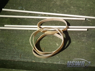 Rubber bands and dowels can be substituted for velcro.