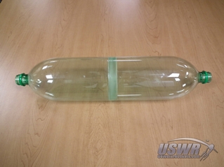 The cleaned bottle is ready for curing.