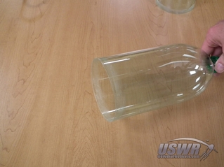 The finished female bottle sanded all the way around.
