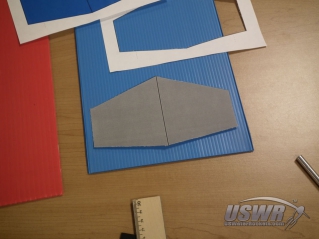 Cut out the fin template.