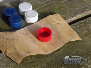 Sand the exterior surfaces of the caps and the inside of the FTC tube.