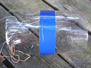 Several cut bottles can be glued together to make large Parachute Covers if needed.