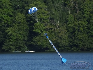 A successful test flight during development of the Radial Deploy System.