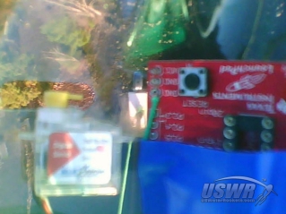 In internal camera was flown to analyze the performance of the ServoChron™ 2 in a real launch. The treetops below are visible through the bottle walls.