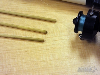 Projectiles are made from 24 inch long dowels.