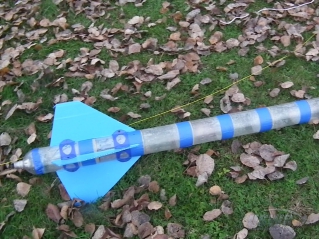 The Water Rocket was recovered easily with this system.