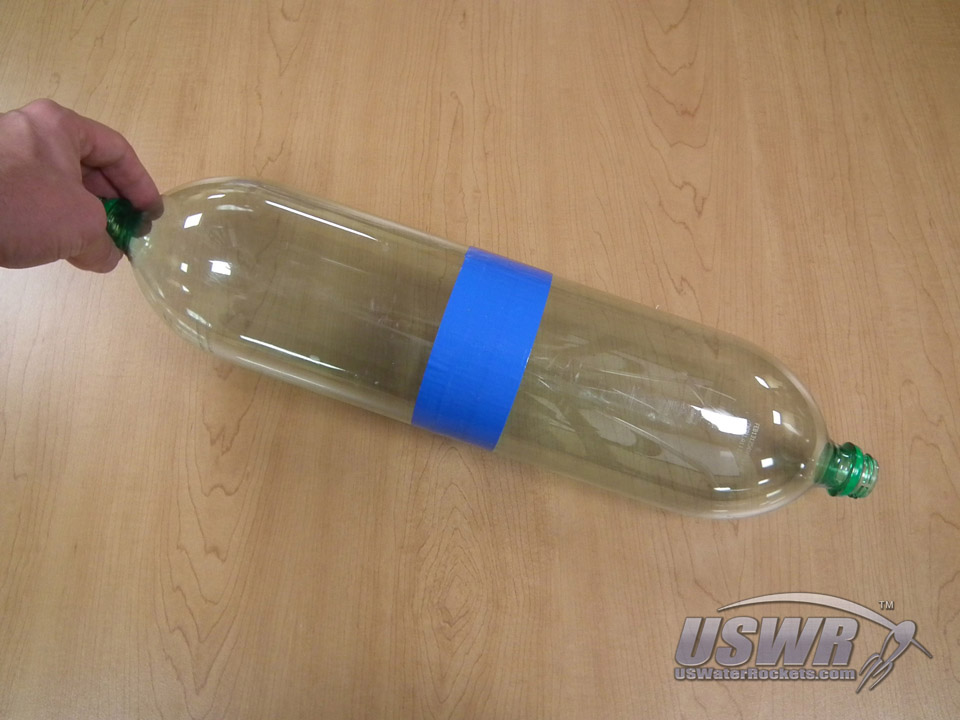 This is a sample of two 2-liter bottles spliced using this method. You can splice as many bottles together as you like by repeating these steps for each joint.