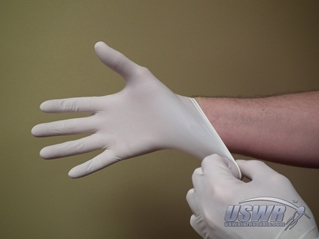 Always wear protective gloves when handling dangerous adhesives and use them as directed in a well ventilated area.