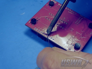 You must solder the header pins in place once positioned.