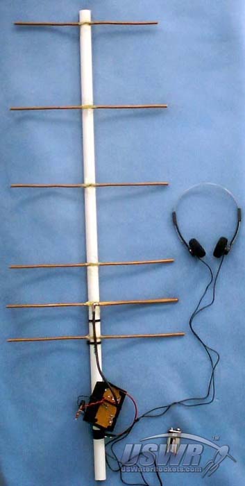 Receiver and antenna for the telemetry and tracking system.
