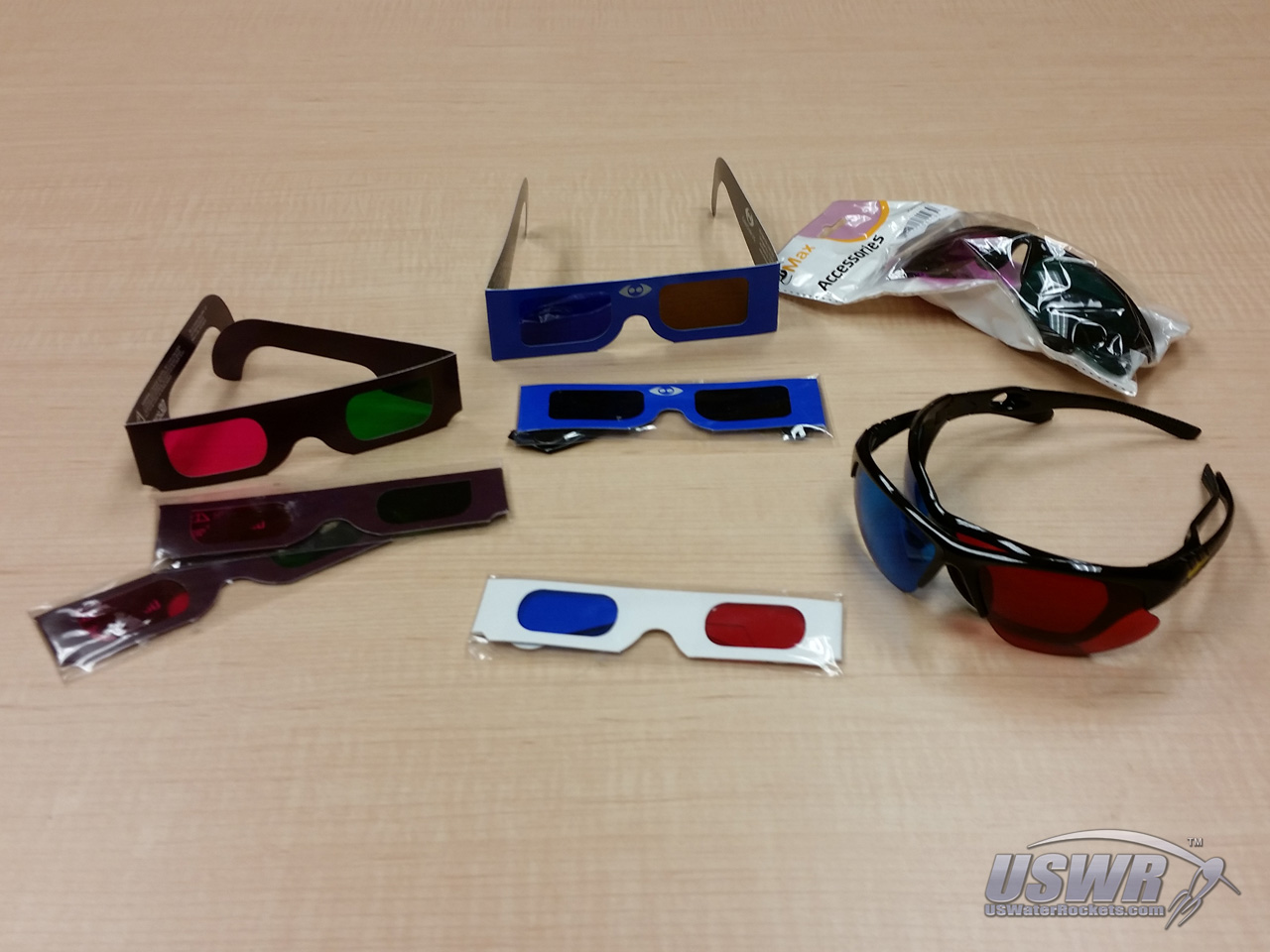 Various 3D glasses which you can use with YouTube or other Anaglyph software to view the 3D images you create.