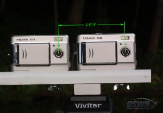 You must find two identical cameras that can be placed 2.5in to 3.0in apart.