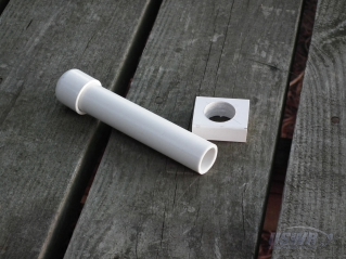 A hand grip can be bade from PVC pipe or similar materials.