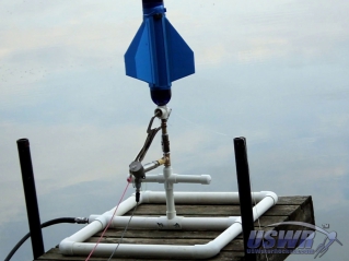 The Tow Line is fixed to the nozzle of the Water Rocket.