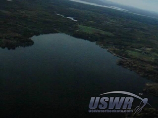 A view of Galway Lake and Sacendaga Lake from high above.